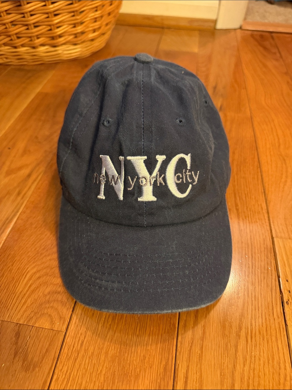 Navy NYC Embroidered Baseball Cap